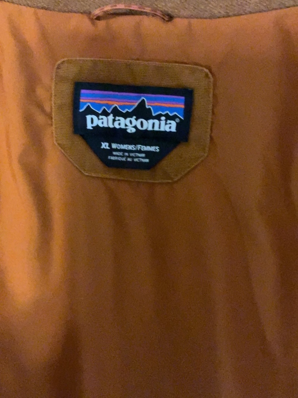 Patagonia woman  Rust/Brown Quilted Insulated Puffer Jacket - Picture 3 of 3